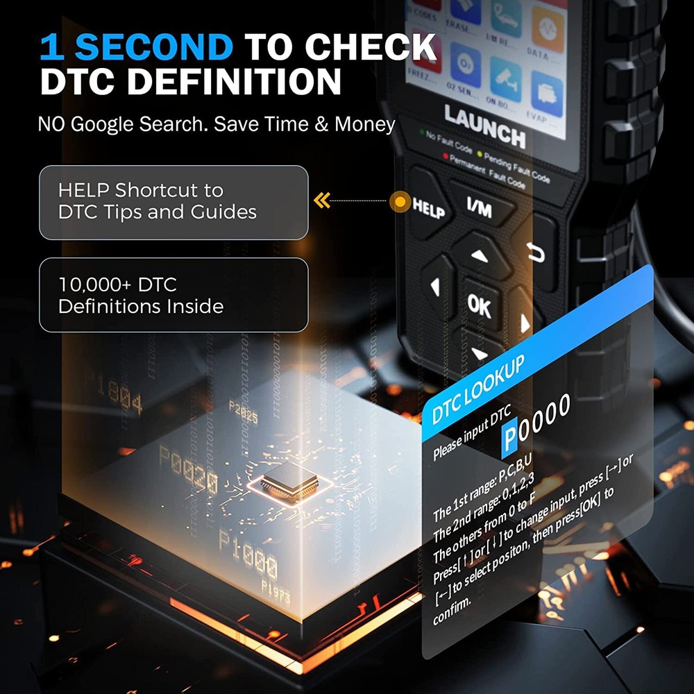 2025 LAUNCH X431 CR529 OBD2 Engine Check Car Code Reader Scanner Diagnostic Tool