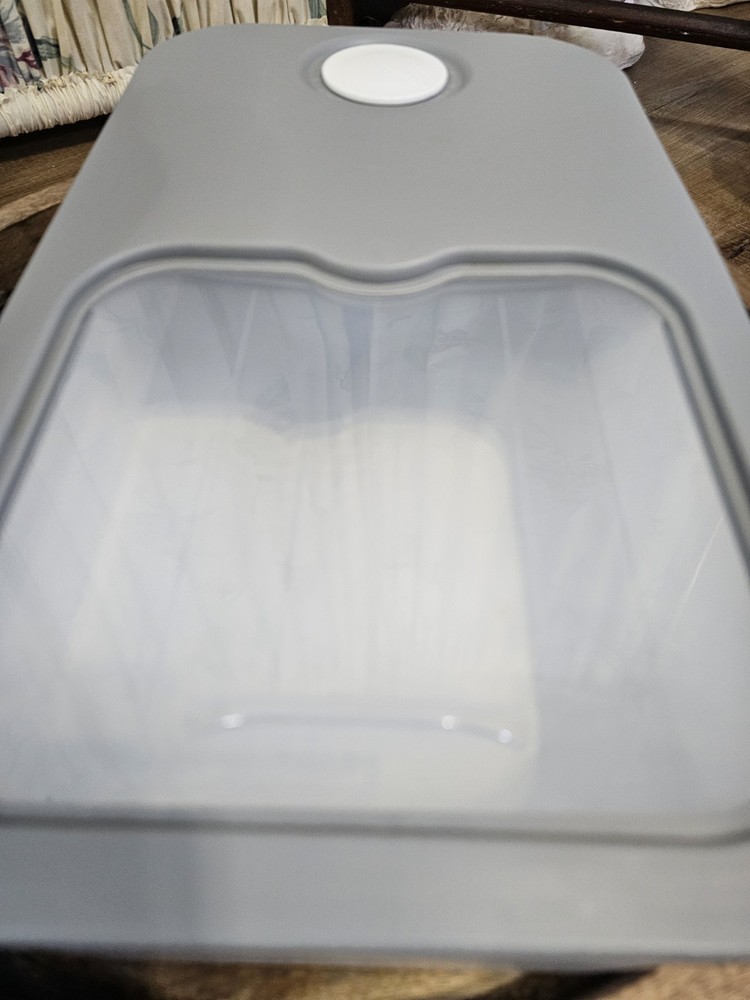 Modern Laundry Pod Storage Container W/ Locking Lid & Clear Window Laundry Room