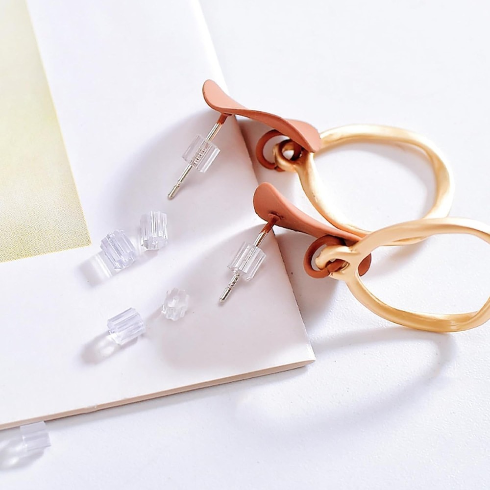 Invisible Silicone Earring Backs - 200PCS Comfortable & Secure for All Earrings