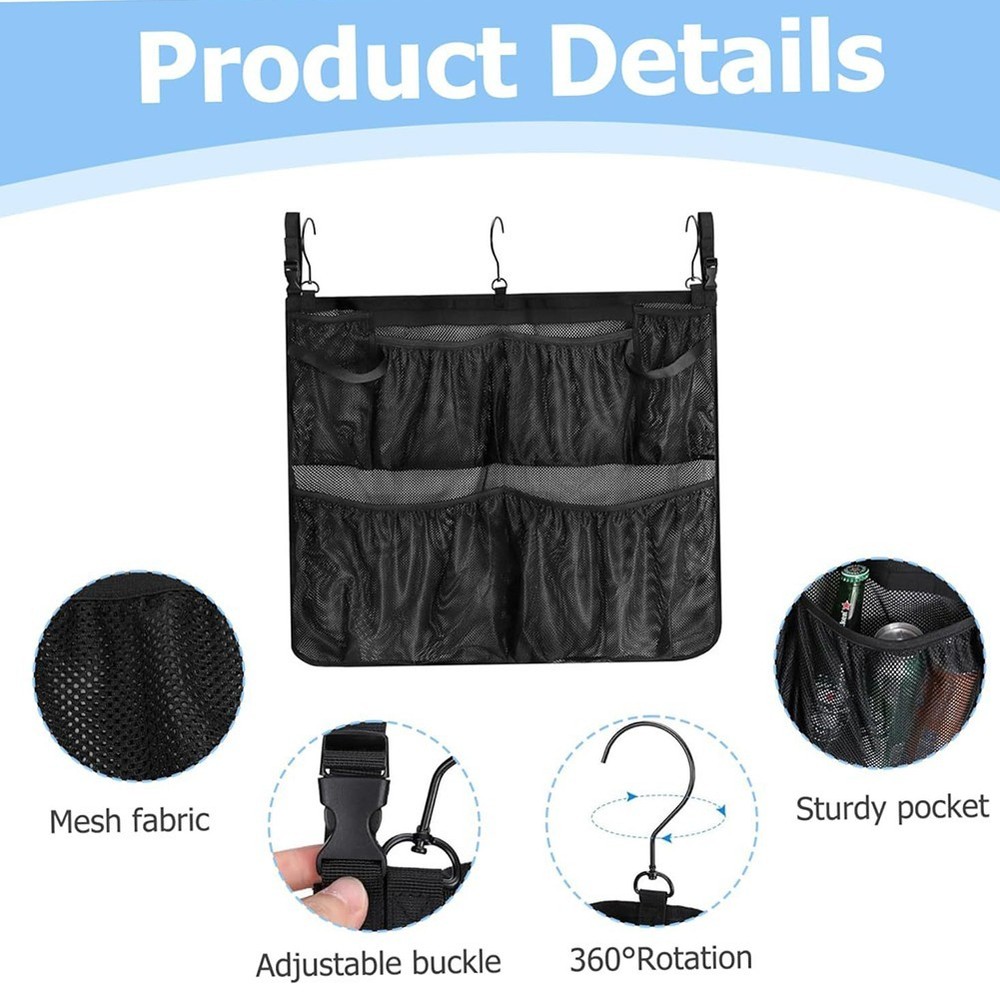 Functional Pool Storage Basket with Five Compartments for Various Items