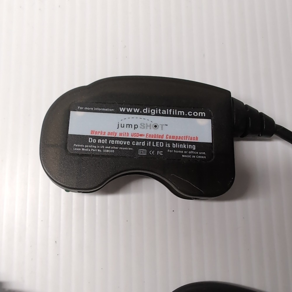 Lexar JumpShot Digital Compact Flash Card Reader USB USB005 Black