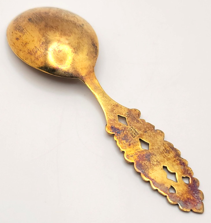 David Andersen Rare Enamel Sterling Silver Spoon
