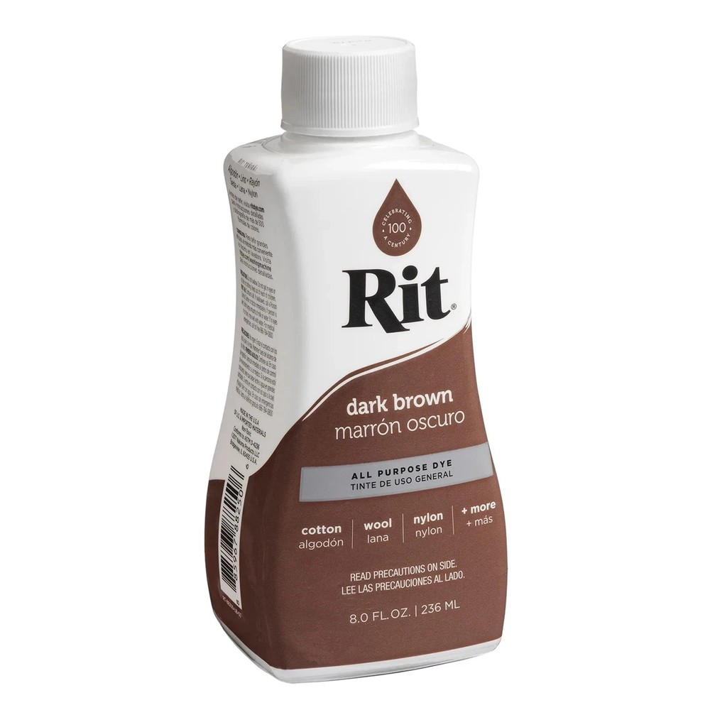 Rit All-Purpose Liquid Dye, Dark Brown 8 Fl Oz