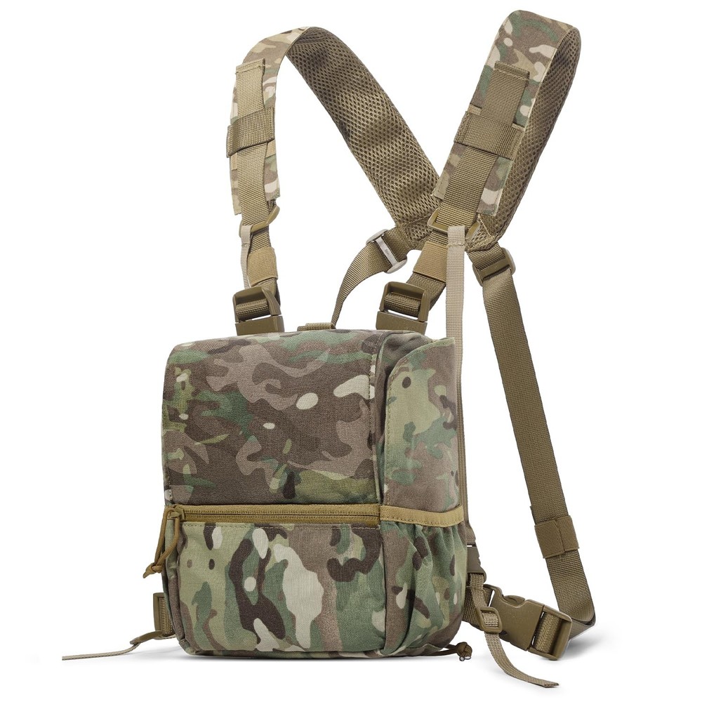 Binocular Harness, Adjustable Binocular Harness Chest Pack with Rain Cover fo...