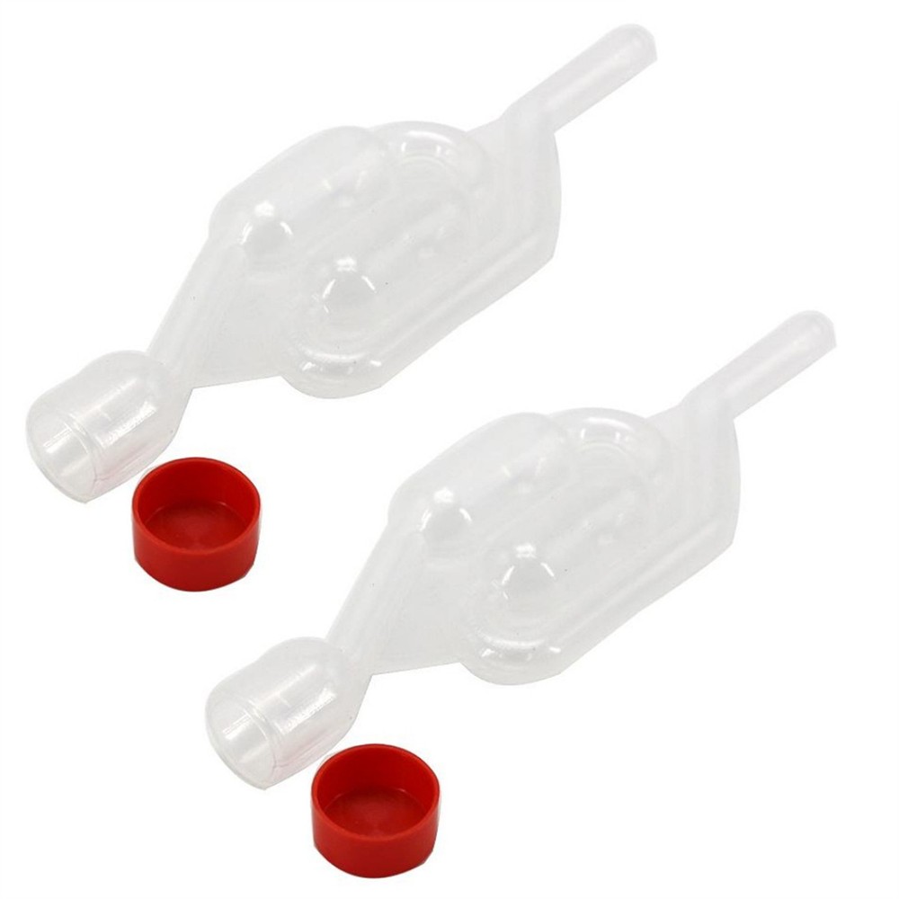 2PCS One-way Transparent Plastic Home Beer Making Tool Airlock Accessories