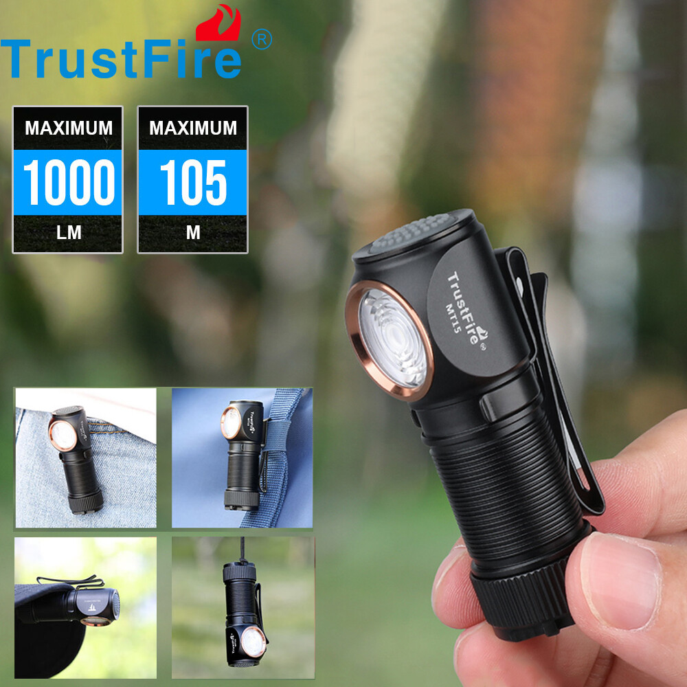 Trustfire 1000Lumen Rechargeable Headlamp LED Headlight EDC Working Flashlight