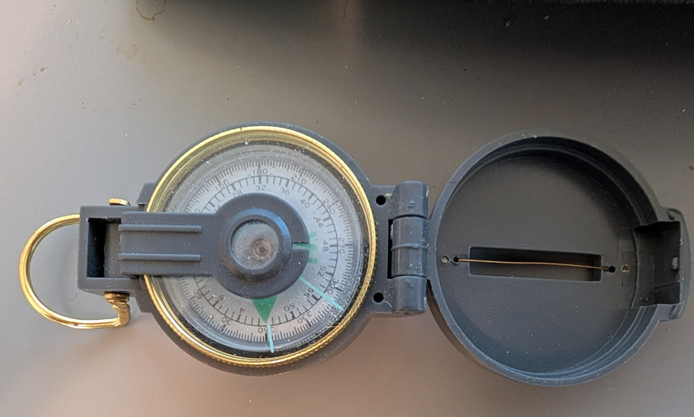 3 Used Lensatic Compasses