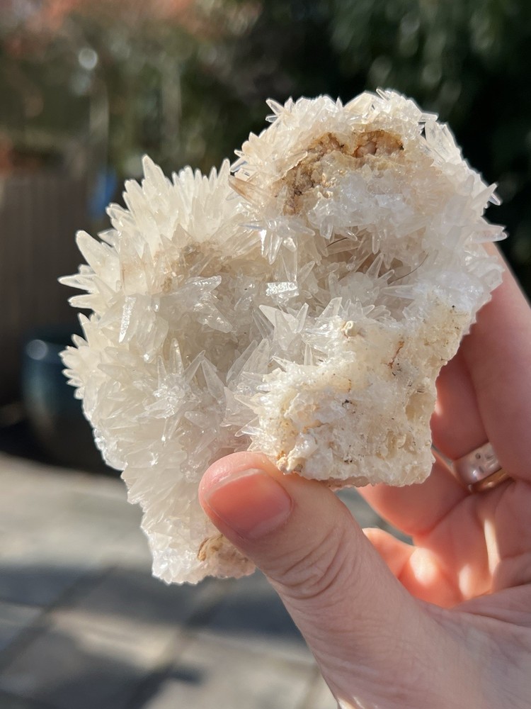 Calcite Spiky Cluster Patterns 292g 2