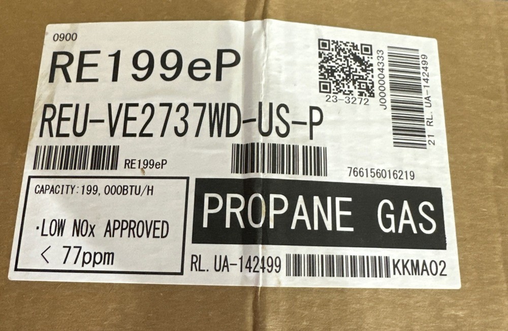 Rinnai RE199eP  Tankless Water Heater Outdoor Installation *READ*