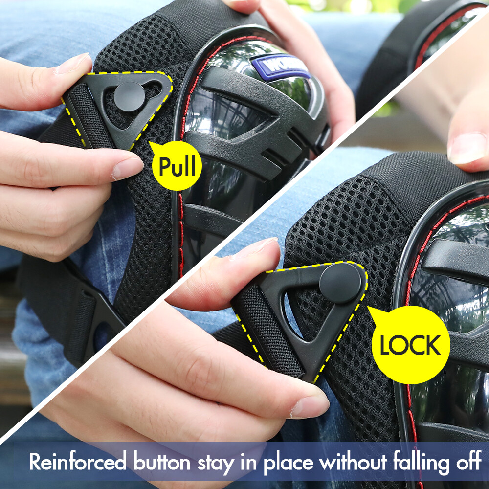 Construction Gel Knee Pads Safety Kneepad Adjustable Buckle Strap Durable Button