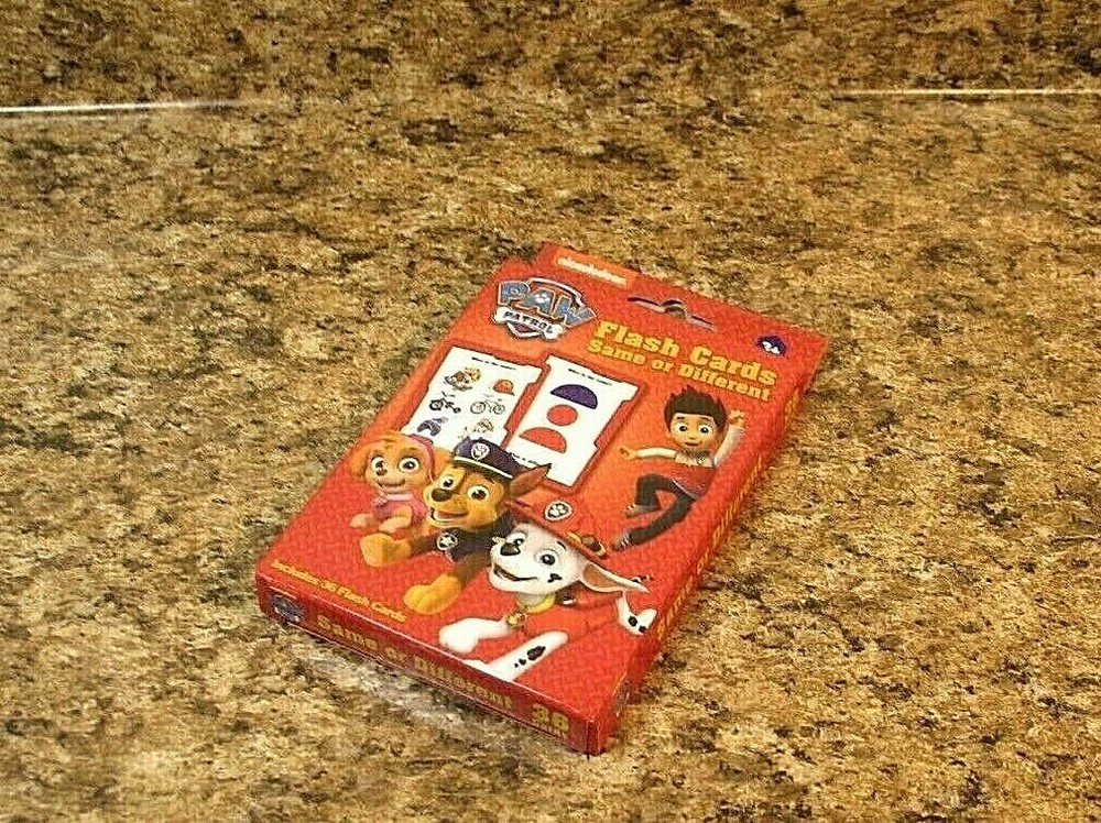 PAW Patrol Flash Cards Same Or Different NEW