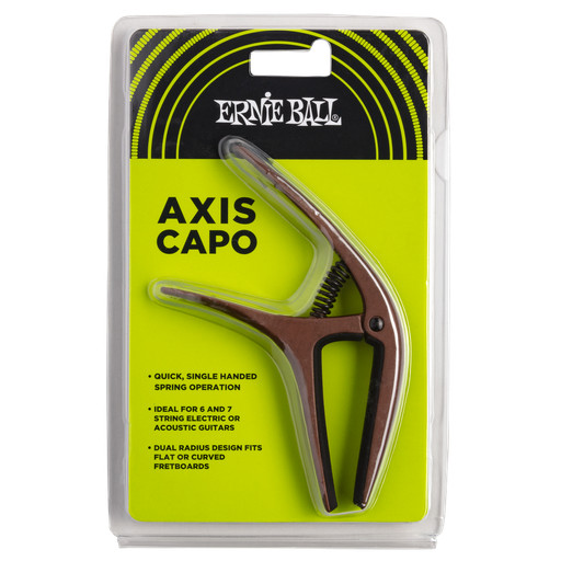 Ernie Ball Axis Dual Radius Capo, Bronze
