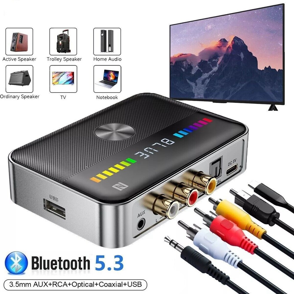 Long Range Bluetooth Transmitter Receiver Wireless Home Car Stereo Audio Adapter