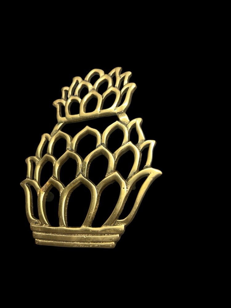 Pineapple Brass Trivet Chic Decor Hampton Brass Collection Boho