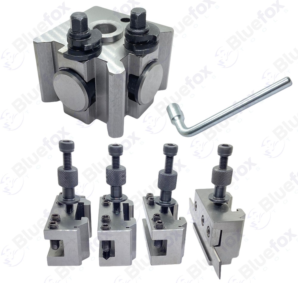 5 PIECES SET T51 QUICK CHANGE TOOLPOST STANDARD BORING PARTING HOLDER
