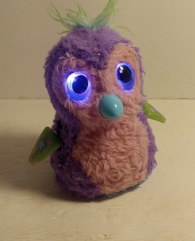 Spin Master Hatchimals Penguala 5" Soft Interactive Purple/Pink Plush Bird.