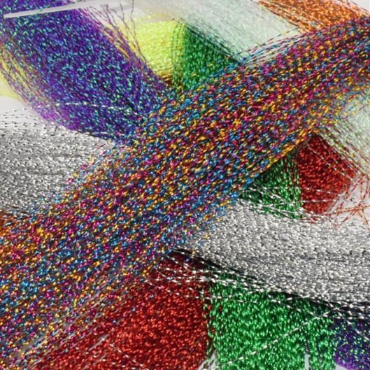 crinkle flash fly tying materials