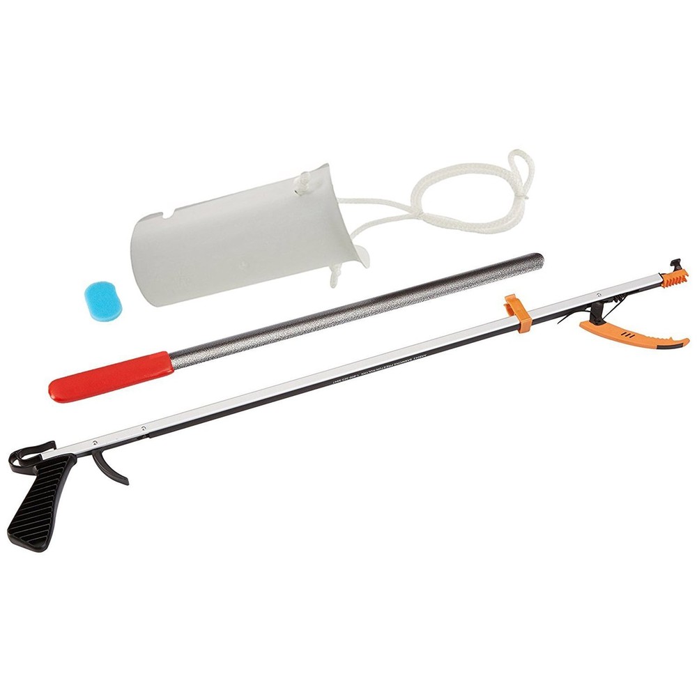 49647 Basic Assistive II Device Kit, Long Handle Extension Tools, Sock Aid an...