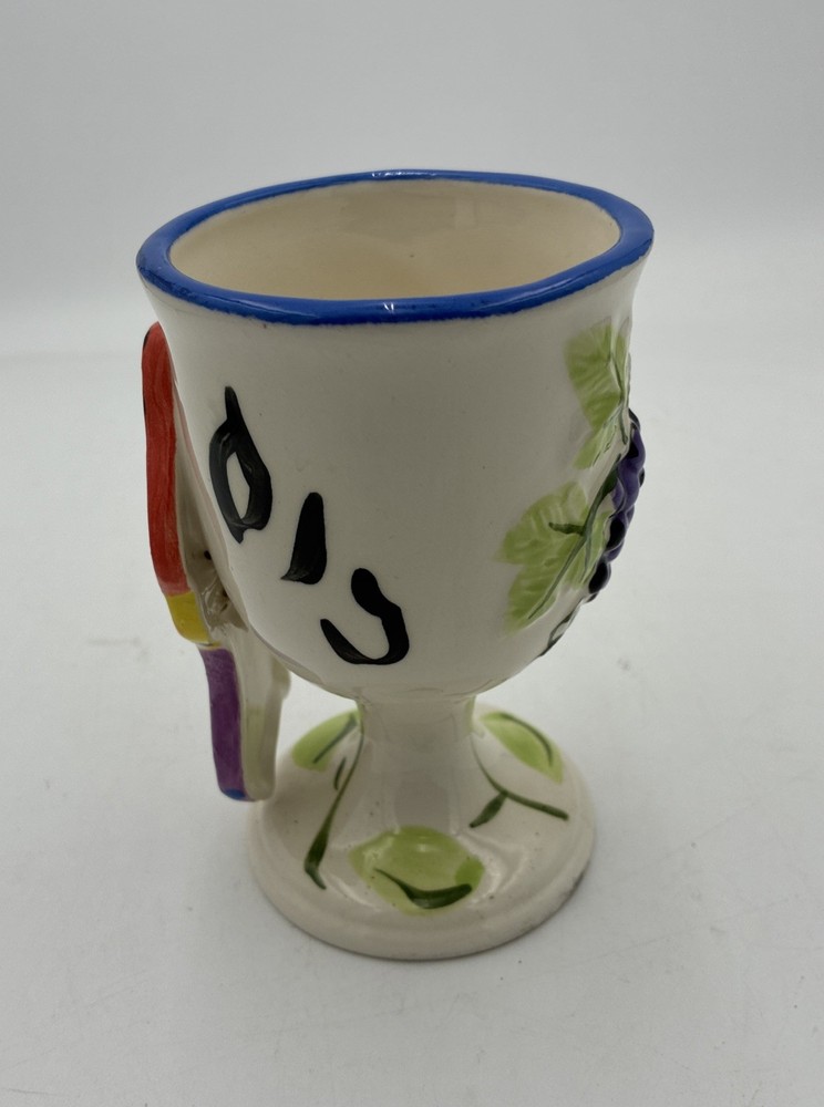 Original DAVID HEGER NY Studio Kiddush Wine Cup Artist Signed.