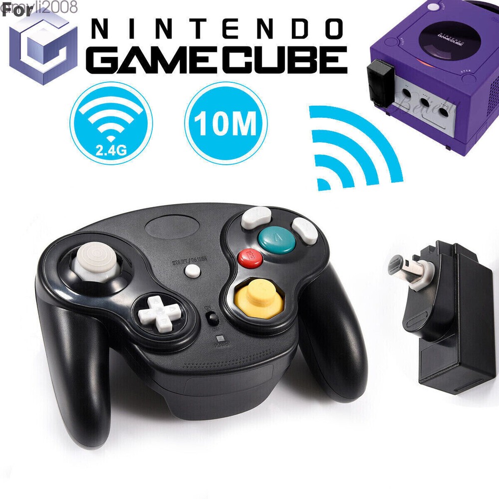 Wireless Game Controller W/ Adapter /Wired For Gamecube Retro Classic GC NGC