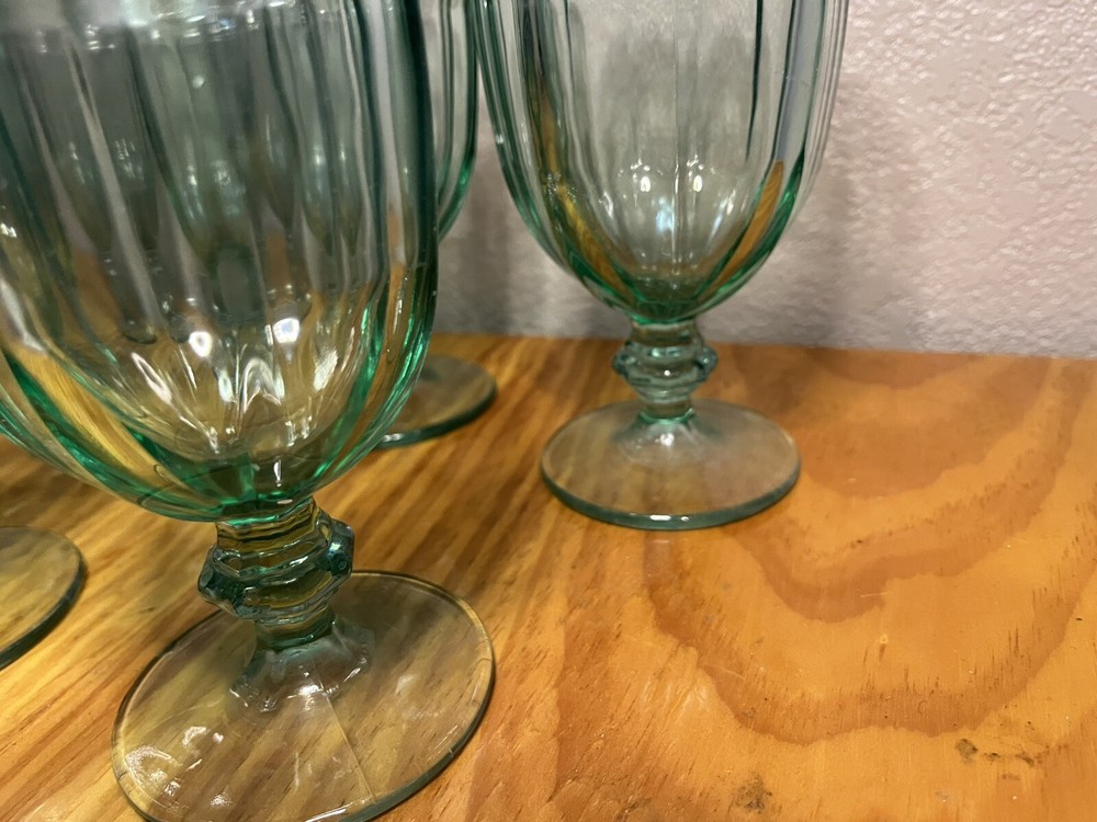 Libbey Duratuff Spanish Green Goblet