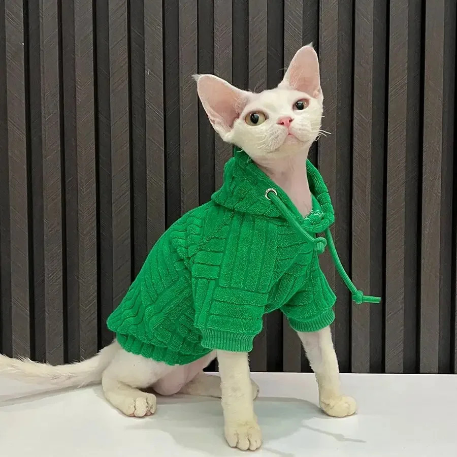 Luxury Materials Cat Cloths Sphynx Sweatershirt Devon Rex Coat Turtleneck Unders