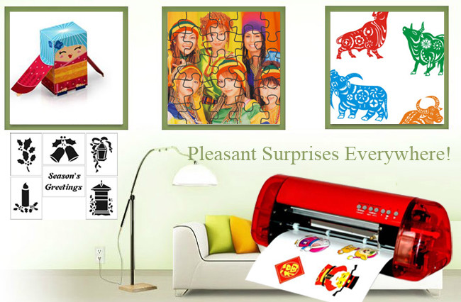 A3 Sign Vinyl Cutter Plotter Machine with Contour Cut Function Card Stickers Cut