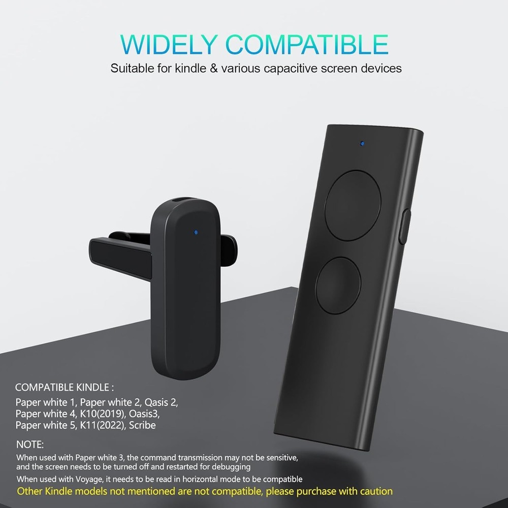 Remote Page Turner 2 Pack Kindle Support Forward & Backward Compatible Paperwhit