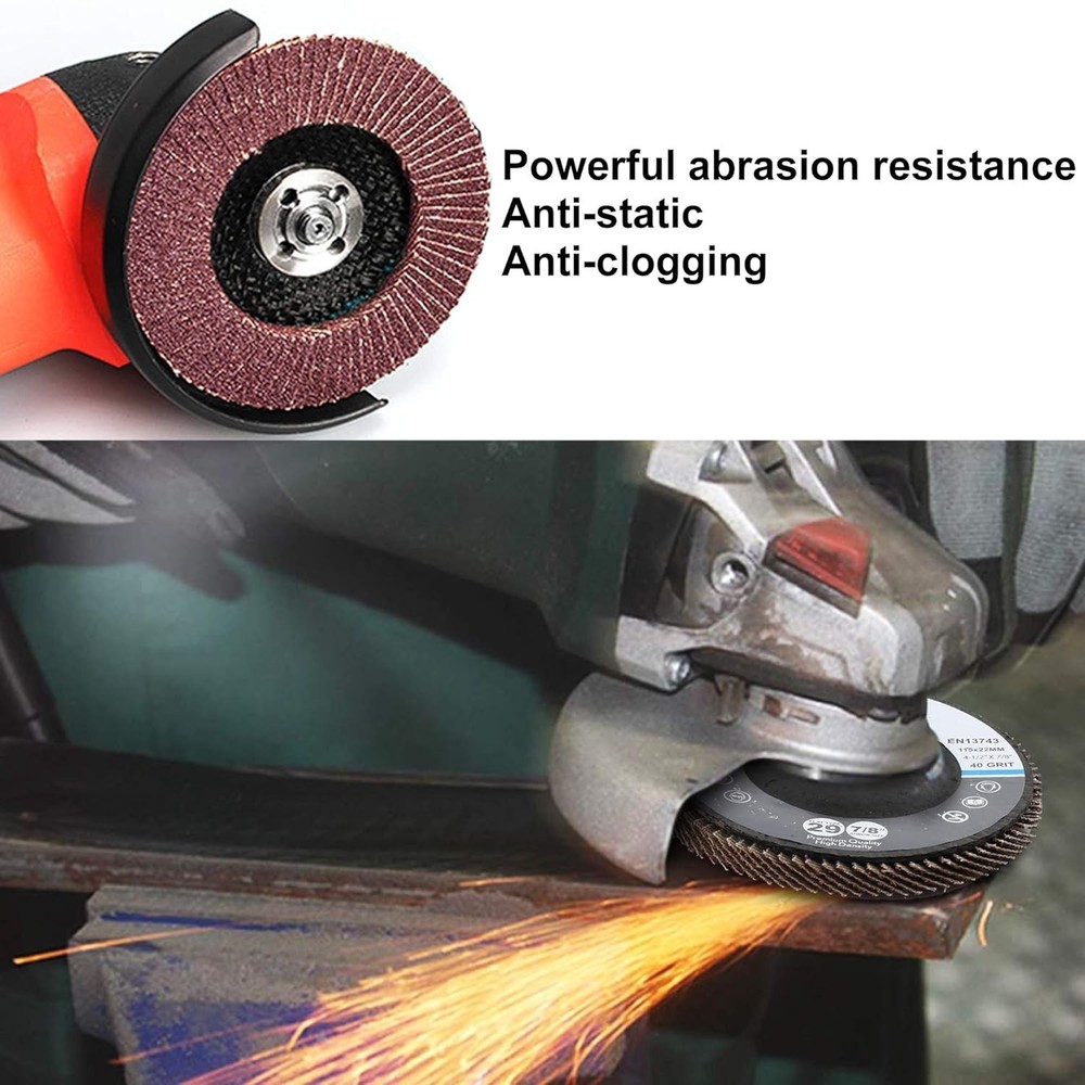 20PCS Flap Discs 4 1/2 for Angle Grinder, Type 29, High Density Jumbo Sanding...
