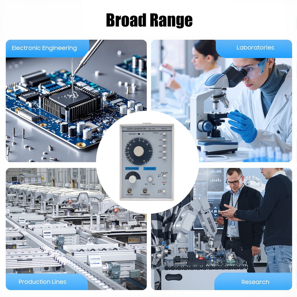 Professional Low-Frequency Signal Generator with Dual Waveform Capability