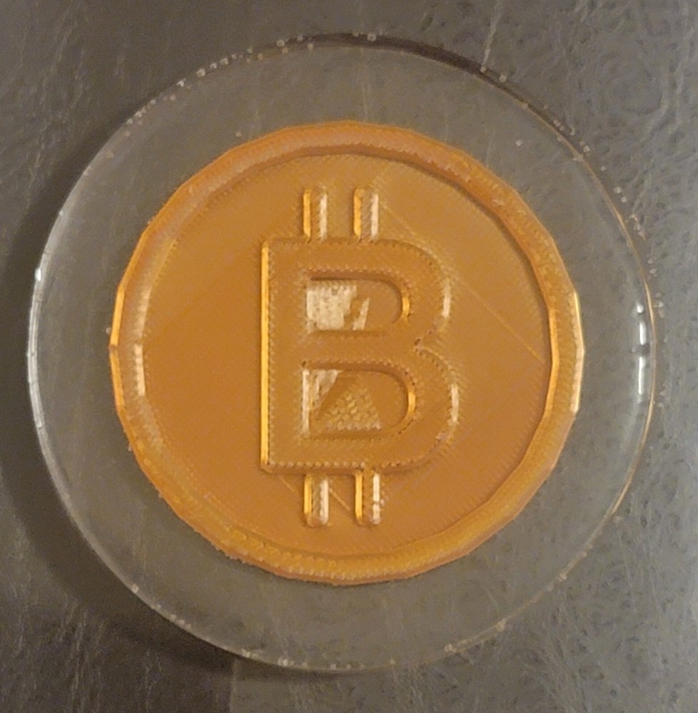 3d Printed bitcoin coin