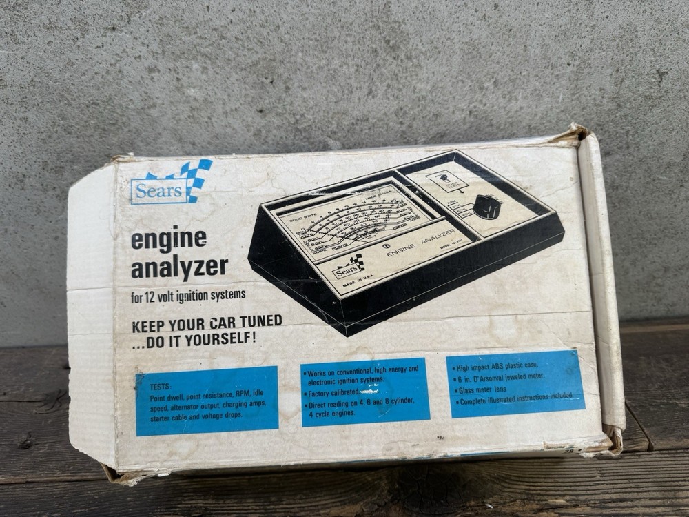 Sears 161.2161 Vintage Engine Analyzer In Box