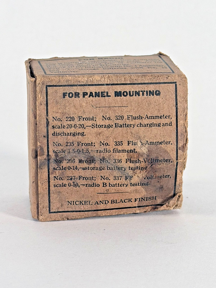Vintage Battery Voltmeter Panel Meter w/ Box | Radio & Auto Testing c.1920s-30s