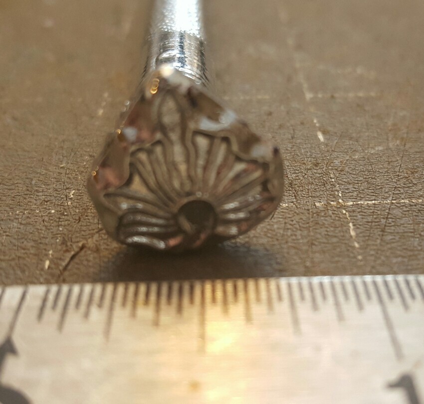 Vintage Baron Leather Stamping Tool ~ Leaf 251