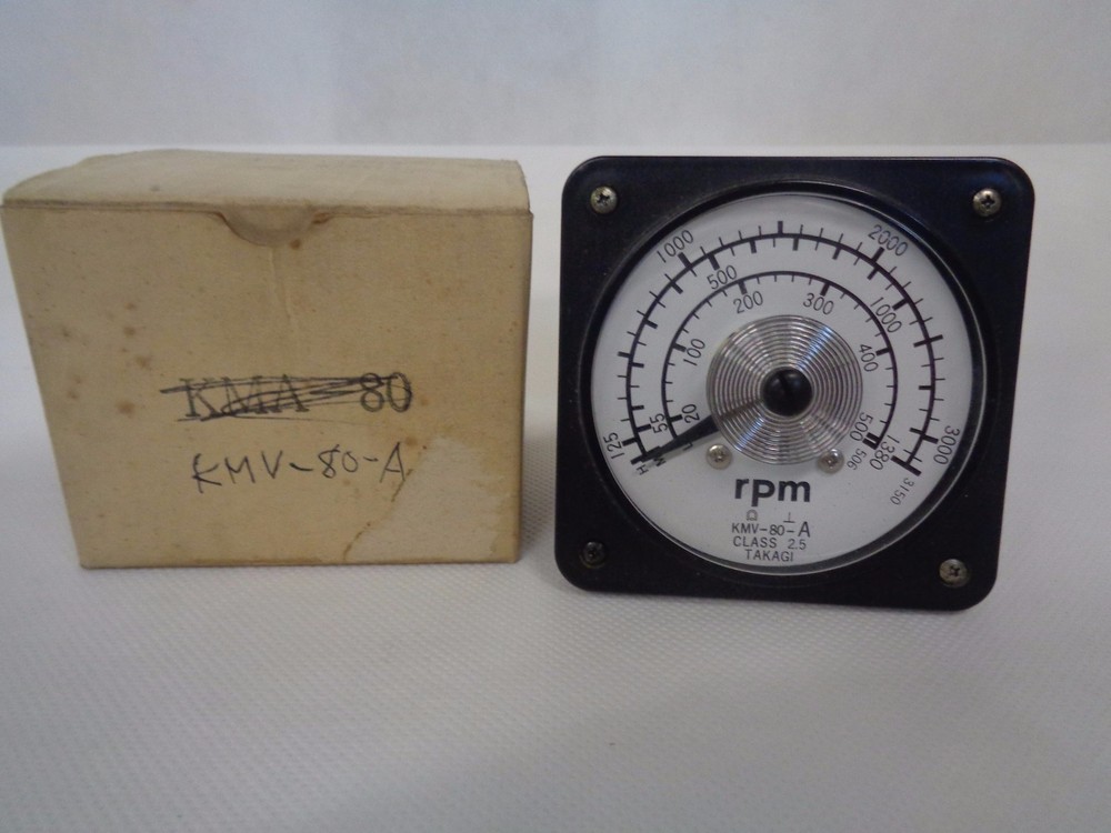 NEW TAKAGI KMV-80-A  CLASS 2.5 TACHOMETER