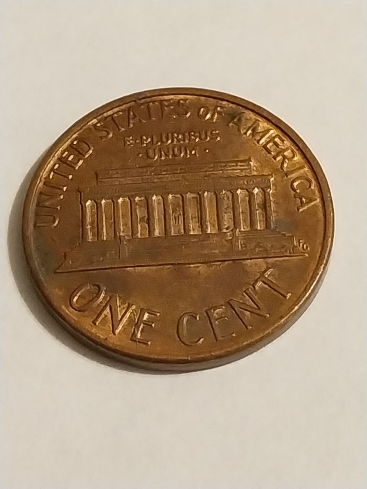 1988 P Error Lincoln Memorial Cent. Reverse Die Cracks.