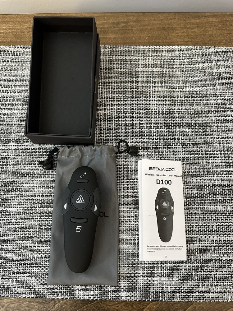 beboncool wireless presentation clicker D100