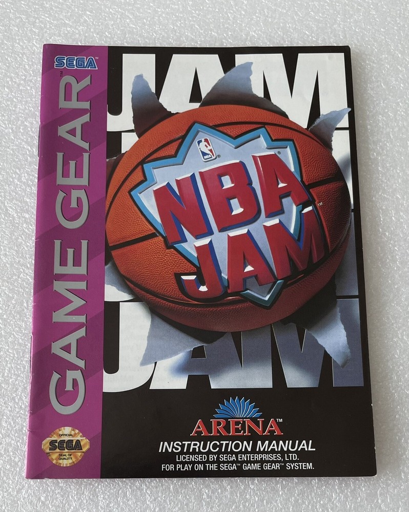 NBA Jam - Sega Game Gear - Manual Only
