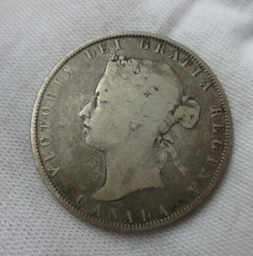 1872H Canada 50 Cents (Mintage: 80k)