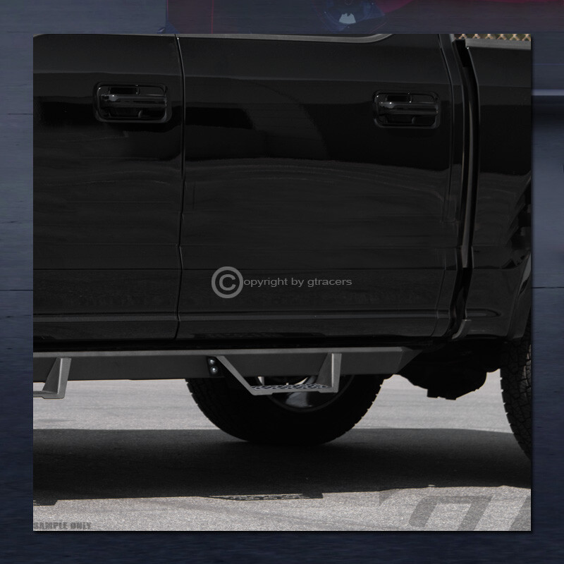 For 2009-2018 Dodge Ram Crew Cab Modular Drop Step Nerf Bars Board - Matte Black