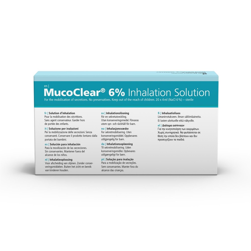 Pari MucoClear 6% Saline Inhalation Solution 4ml Ampoules (x20)