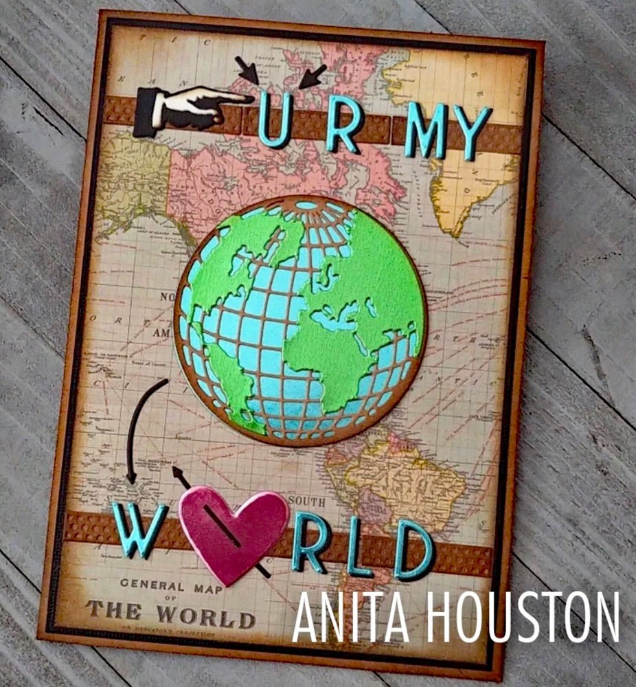 Sizzix Thinlits 29pc Vault World Travel #666606 Retail $20.99 by Tim Holtz