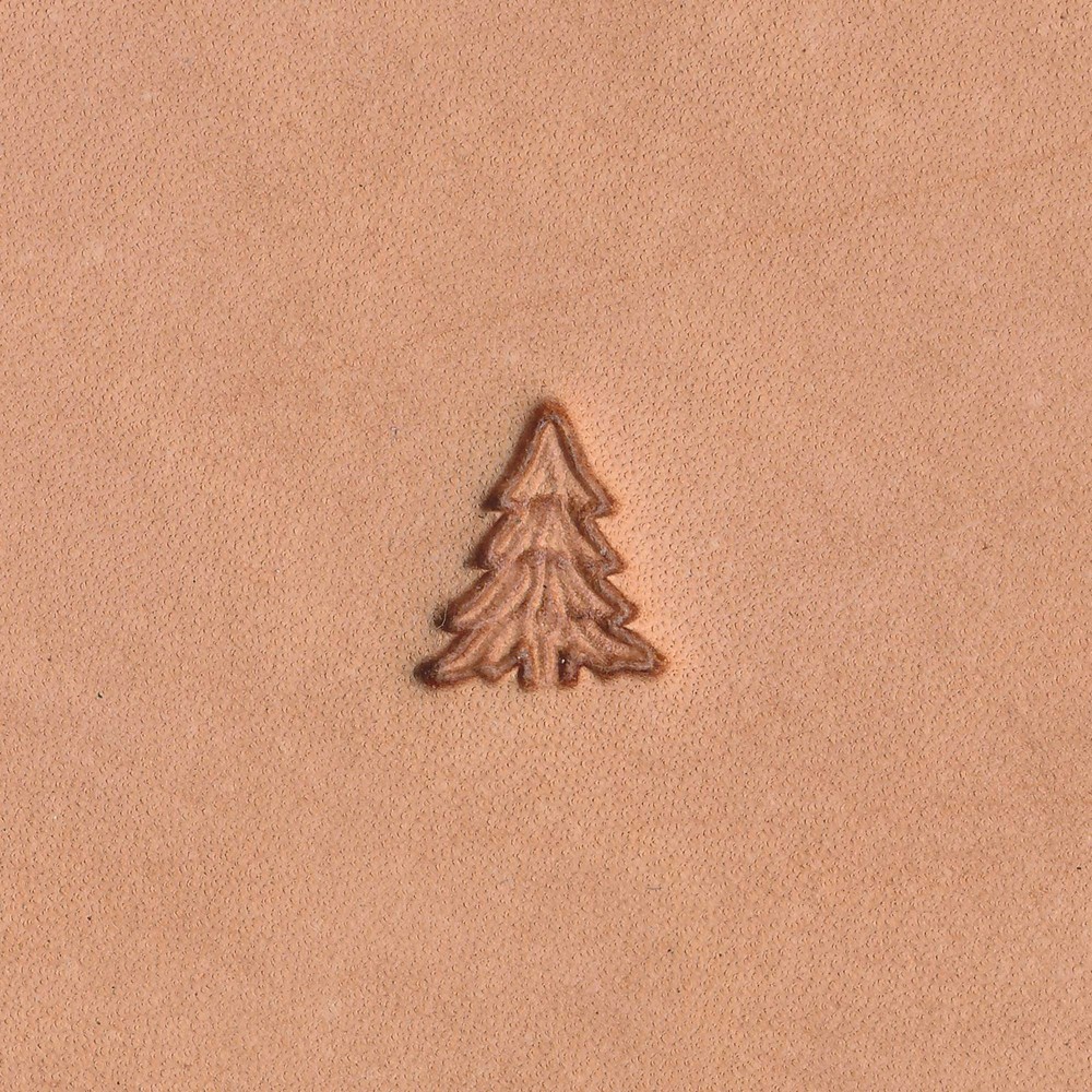 Christmas Tree Small Z736 Leather Stamp