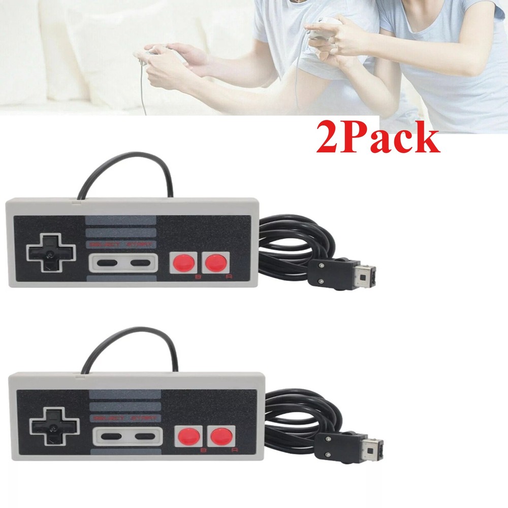 2Pcs For Nintendo NES Mini Classic Edition Console Game Wired Controller Remote