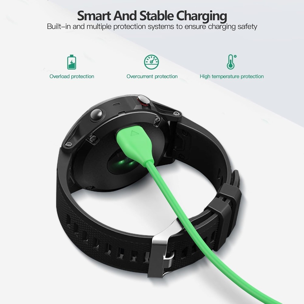 Compatible with Garmin Watch Charger Cable (USB C - 2 Pack)