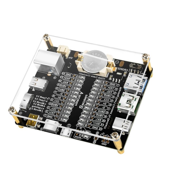6 in 1 USB Cable Tester Board Charging & Data Cable OTG Checker for Type C Micro