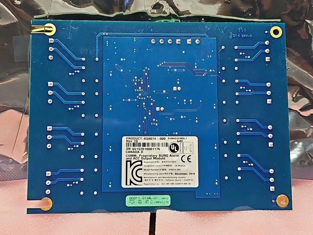 SOFTWARE HOUSE AS0074-000 R/8 MODULE RELAY BOARD NEW OPEN BOX