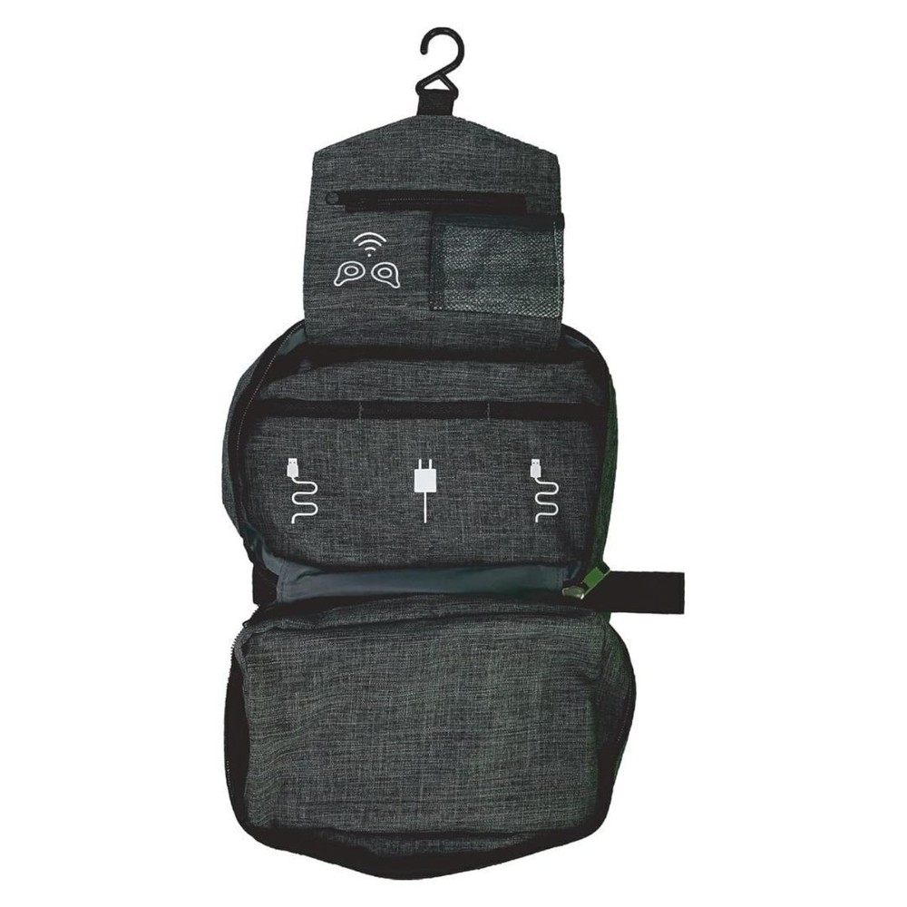 Maxell Black Folding Storage Travel Case with Zippered Pockets