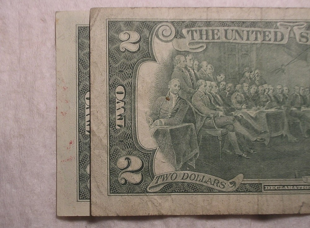 1976 $2 Dollar Note with Small Size Error, Nice Circulated
