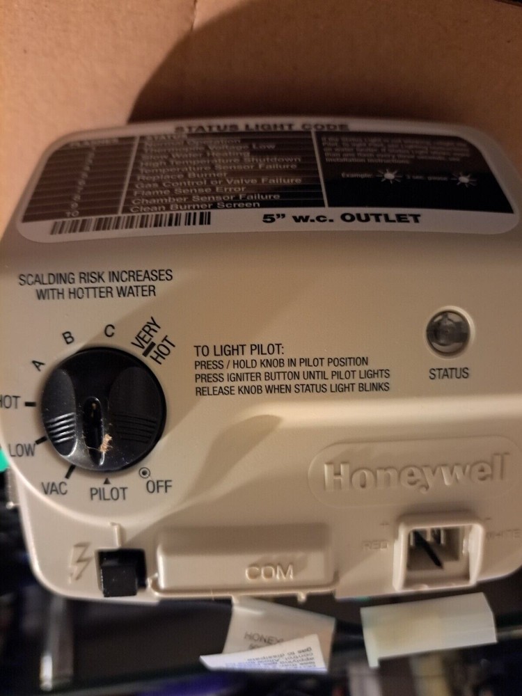 HONEYWELL WATER HEATER GAS CONTROL VALVE WV8860B1326 PART # 100094029